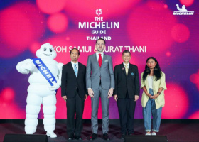 รองผู้ว่าราชการจังหวัดสุราษฎร์ธานี ร่วมงานแถลงข่าวประกาศเปิดตัวเมืองใหม่ของคู่มือ The MICHELIN Guide Thailand 2024