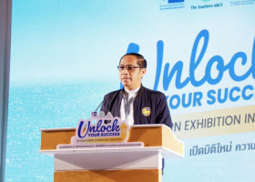 พิธีเปิดกิจกรรม"Unlock Your Success in Southern Exhibition Industry" Readiness & Opportunities เปิดมิติใหม่ ความท้าทาย สู่ระเบียงเศรษฐกิจภาคใต้ สุราษฎร์ธานี : Surat Thani Go Great Together in Exhibition