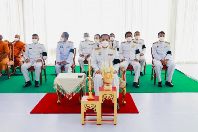 พิธีสวดพระพุทธมนต์ พระสงฆ์ถวายพระธรรมเทศนา 1 กัณฑ์ และรับพระ ... พารามิเตอร์รูปภาพ 1