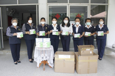 นายกเหล่ากาชาดจังหวัดสุราษฎร์ธานี พร้อมคณะ ร่วมรับมอบหน้ากาก ... พารามิเตอร์รูปภาพ 1