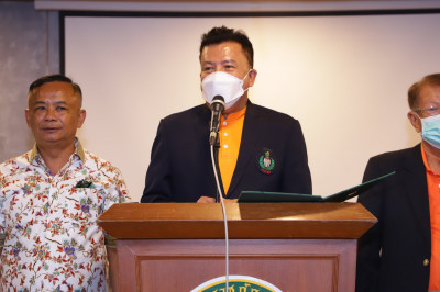 พิธีส่งนักกีฬาพร้อมให้โอวาทในการเดินทางเข้าร่วมการแข่งขันกีฬ ... พารามิเตอร์รูปภาพ 1