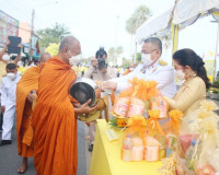 พิธีทำบุญตักบาตรแด่พระภิกษุสงฆ์ จำนวน 71 รูป พารามิเตอร์รูปภาพ 9