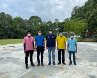 การตรวจเยี่ยมโครงการสนามบาสเก็ตบอลเป็นลานอเนกประสงค์ของกองทุ ... พารามิเตอร์รูปภาพ 3