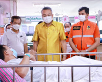 ผู้ว่าราชการจังหวัดสุราษฎร์ธานี เยี่ยมอาการและให้กำลังใจอาสา ... พารามิเตอร์รูปภาพ 5