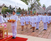 รองผู้ว่าราชการจังหวัดสุราษฎร์ธานี ร่วมพิธีถวายผ้ากฐินพระราช ... พารามิเตอร์รูปภาพ 7