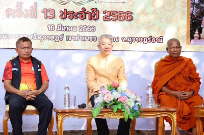 รองผู้ว่าราชการจังหวัดสุราษฎร์ธานี ร่วมแถลงข่าวงานแห่ผ้าห่มพ ... พารามิเตอร์รูปภาพ 1