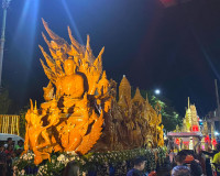 จังหวัดสุราษฎร์ธานีนำเรือพนมพระถ้วยรางวัลพระราชทาน ร่วมแสดงโ ... พารามิเตอร์รูปภาพ 7