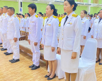 รองผู้ว่าราชการจังหวัดสุราษฎร์ธานี เป็นประธานในพิธีถวายพระพร ... พารามิเตอร์รูปภาพ 8