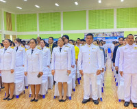 รองผู้ว่าราชการจังหวัดสุราษฎร์ธานี เป็นประธานในพิธีถวายพระพร ... พารามิเตอร์รูปภาพ 9