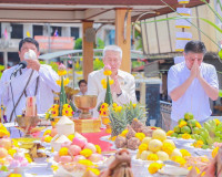 รองผู้ว่าราชการจังหวัดสุราษฎร์ธานี เป็นประธานพิธีบวงสรวงบูชา ... พารามิเตอร์รูปภาพ 3