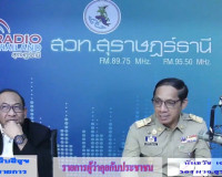 รองผู้ว่าราชการจังหวัดสุราษฎร์ธานี ออกรายการ &quot;ผู้ว่าฯคุยกับป ... พารามิเตอร์รูปภาพ 1