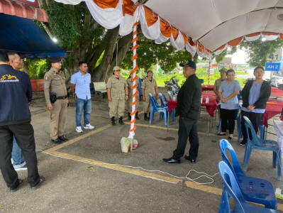 รองผู้ว่าราชการจังหวัดสุราษฎร์ธานี ลงพื้นที่ออกตรวจเยี่ยมจุด ... พารามิเตอร์รูปภาพ 1