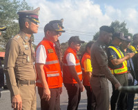 รองผู้ว่าราชการจังหวัดสุราษฎร์ธานี ลงพื้นที่ตรวจสอบจุดเกิดอุ ... พารามิเตอร์รูปภาพ 4
