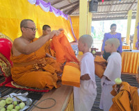 รองผู้ว่าราชการจังหวัดฯ เป็นประธาน ในพิธีบรรพชาสามเณรภาคฤดูร ... พารามิเตอร์รูปภาพ 6