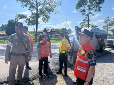 รองผู้ว่าราชการจังหวัดสุราษฎร์ธานี ออกสำรวจถนนสายเอเชีย ทางห ... พารามิเตอร์รูปภาพ 1