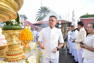 จังหวัดสุราษฎร์ธานีจัดพิธีบวงสรวงศาลหลักเมือง ส่งเสริมประเพณ ... พารามิเตอร์รูปภาพ 1