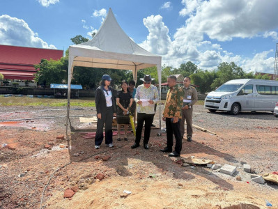 รองผู้ว่าราชการจังหวัดฯ ตรวจติดตามการก่อสร้างมณฑลปลูกฯและเตร ... พารามิเตอร์รูปภาพ 1