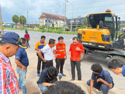 รองผู้ว่าราชการจังหวัดฯ ลงพื้นที่ติดตามการแก้ไขปัญหาการระบาย ... พารามิเตอร์รูปภาพ 1