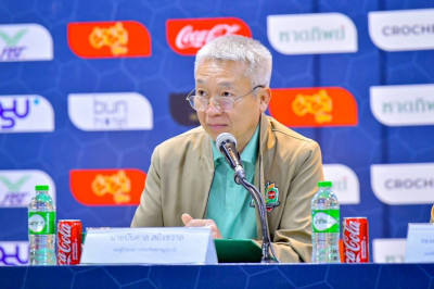 รองผู้ว่าราชการจังหวัดสุราษฎร์ธานี เปิดแถลงข่าวการแข่งขันฟุต ... พารามิเตอร์รูปภาพ 1