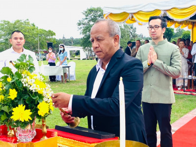 รองผู้ว่าฯ สุราษฎร์ธานีร่วมพิธีปิดการฝึกอบรมพระสังฆาธิการในห ... พารามิเตอร์รูปภาพ 1