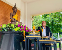 รองผู้ว่าฯ สุราษฎร์ธานีร่วมพิธีปิดการฝึกอบรมพระสังฆาธิการในห ... พารามิเตอร์รูปภาพ 12