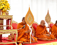 พสกนิกรจังหวัดสุราษฎร์ธานีทุกหมู่เหล่าพร้อมใจร่วมพิธีทำบุญตั ... พารามิเตอร์รูปภาพ 4