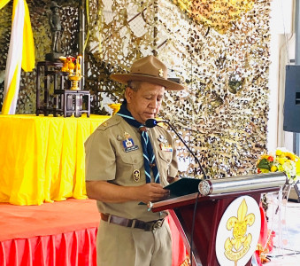 รองผู้ว่าราชการจังหวัดสุราษฎร์ธานี เป็นประธานในพิธีชุมนุมลูก ... พารามิเตอร์รูปภาพ 1