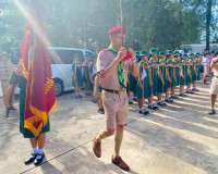 รองผู้ว่าราชการจังหวัดสุราษฎร์ธานี เป็นประธานในพิธีชุมนุมลูก ... พารามิเตอร์รูปภาพ 7