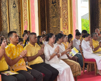 รองผู้ว่าราชการจังหวัดสุราษฎร์ธานี เป็นประธานในพิธีเจริญพระพ ... พารามิเตอร์รูปภาพ 9