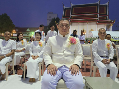 สุราษฎร์ธานีจัดพิธีทำบุญเมืองใหญ่ ตักบาตรพระ 1,110 รูป ฉลอง  ... พารามิเตอร์รูปภาพ 1