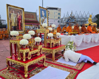 สุราษฎร์ธานีจัดพิธีทำบุญเมืองใหญ่ ตักบาตรพระ 1,110 รูป ฉลอง  ... พารามิเตอร์รูปภาพ 73