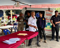 รองผู้ว่าฯ สุราษฎร์ธานี เดินสายตรวจเยี่ยมจุดตรวจ/จุดบริการปร ... พารามิเตอร์รูปภาพ 6