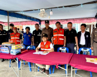 รองผู้ว่าฯ สุราษฎร์ธานี เดินสายตรวจเยี่ยมจุดตรวจ/จุดบริการปร ... พารามิเตอร์รูปภาพ 42