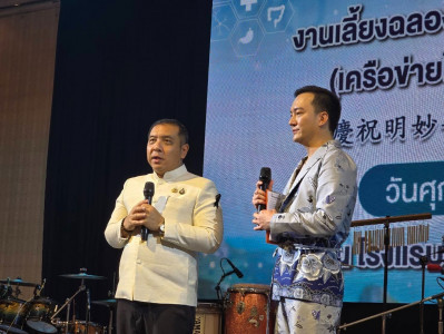 ผู้ว่าฯ สุราษฎร์ธานี เป็นประธานกล่าวต้อนรับงานเลี้ยงรับรองมู ... พารามิเตอร์รูปภาพ 1