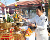 ผู้ว่าฯ สุราษฎร์ธานีนำข้าราชการและพ่อค้าประชาชนร่วมพิธีบวงสร ... พารามิเตอร์รูปภาพ 4