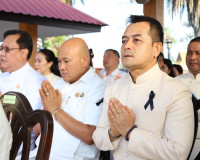 ผู้ว่าฯ สุราษฎร์ธานีนำข้าราชการและพ่อค้าประชาชนร่วมพิธีบวงสร ... พารามิเตอร์รูปภาพ 41