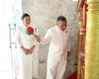 ผู้ว่าฯ สุราษฎร์ธานีนำข้าราชการและพ่อค้าประชาชนร่วมพิธีบวงสร ... พารามิเตอร์รูปภาพ 63