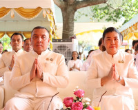 ผู้ว่าฯ สุราษฎร์ธานีนำข้าราชการและพ่อค้าประชาชนร่วมพิธีบวงสร ... พารามิเตอร์รูปภาพ 68