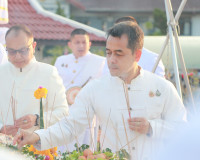 พ่อเมืองสุราษฎร์ธานี นำชาวจังหวัดสุราษฎร์ธานีร่วมพิธีบวงสรวง ... พารามิเตอร์รูปภาพ 10