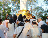 พลังศรัทธาเนืองแน่น! สุราษฎร์ธานีรวมใจเป็นหนึ่ง แห่ผ้าห่มพระ ... พารามิเตอร์รูปภาพ 46