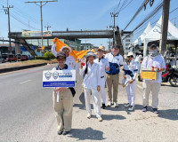 พลังศรัทธาเนืองแน่น! สุราษฎร์ธานีรวมใจเป็นหนึ่ง แห่ผ้าห่มพระ ... พารามิเตอร์รูปภาพ 68