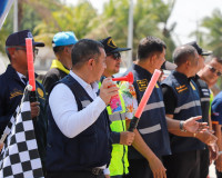 จังหวัดสุราษฎร์ธานีเปิดกิจกรรมรณรงค์ความปลอดภัยทางถนนช่วงเทศ ... พารามิเตอร์รูปภาพ 14