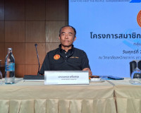 รองผู้ว่าราชการจังหวัดสุราษฎร์ธานี กล่าวต้อนรับ คณะสมาชิกวุฒ ... พารามิเตอร์รูปภาพ 4