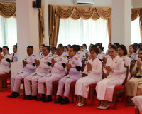 จังหวัดสุราษฏร์ธานีประกอบพิธีสวดพระพุทธมนต์และทำบุญตักบาตรถว ... พารามิเตอร์รูปภาพ 33