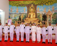 จังหวัดสุราษฏร์ธานีประกอบพิธีสวดพระพุทธมนต์และทำบุญตักบาตรถว ... พารามิเตอร์รูปภาพ 39