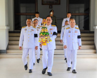 สุราษฎร์ธานี จัดพิธีรับพระราชทานพุ่มดอกบัวประดิษฐ์ เนื่องในว ... พารามิเตอร์รูปภาพ 9