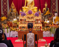 จังหวัดสุราษฎร์ธานี จัดพิธีบำเพ็ญกุศลสวดพระอภิธรรม อุทิศถวาย ... พารามิเตอร์รูปภาพ 15