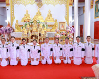 จังหวัดสุราษฎร์ธานีจัดพิธีเจริญพระพุทธมนต์และทำบุญตักบาตรถวา ... พารามิเตอร์รูปภาพ 9