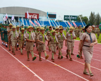 ผู้ว่าฯ สุราษฎร์ธานี นำลูกเสือ-เนตรนารี ทบทวนคำปฏิญาณและสวนส ... พารามิเตอร์รูปภาพ 2