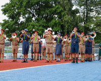 ผู้ว่าฯ สุราษฎร์ธานี นำลูกเสือ-เนตรนารี ทบทวนคำปฏิญาณและสวนส ... พารามิเตอร์รูปภาพ 28